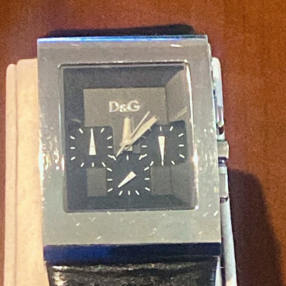 D&G DOLCE & GABBANA TIME 3719740263 MEN'S LOGO SIDE WATCH
